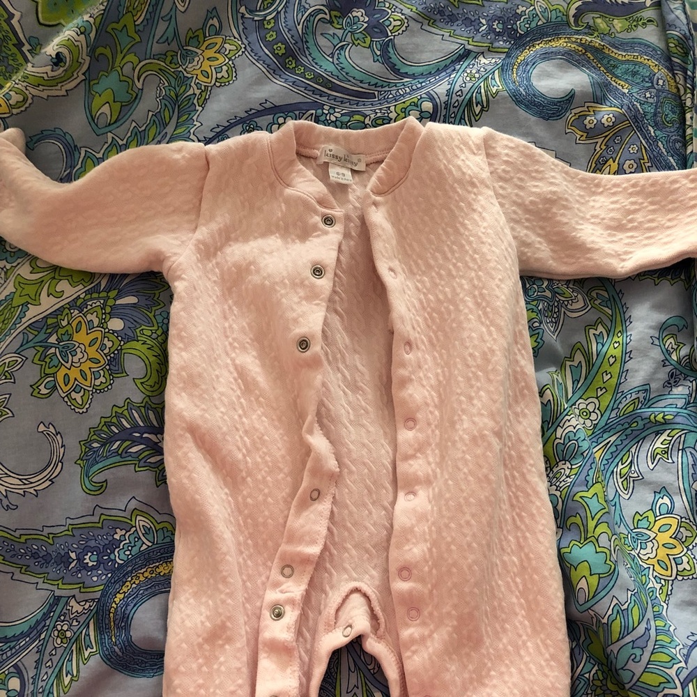 Kissy kissy baby girl footie outfit